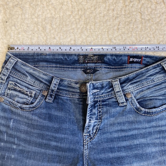 Silver Tab Jean’s!! Aiko, mid boot style !! Size W30 L33 - Picture 7 of 13